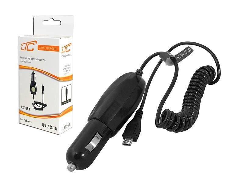 Пристрій зарядний автомобільний LTC micro USB 2,1A 5V 1,2 м в прикурювач (LXG254)