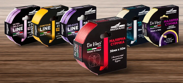 Малярная лента Mustang Da Vinci LINE 48 мм х 50 м Белый - фото 9 Малярная лента Mustang Da Vinci LINE 48 мм х 50 м Белый - фото 9