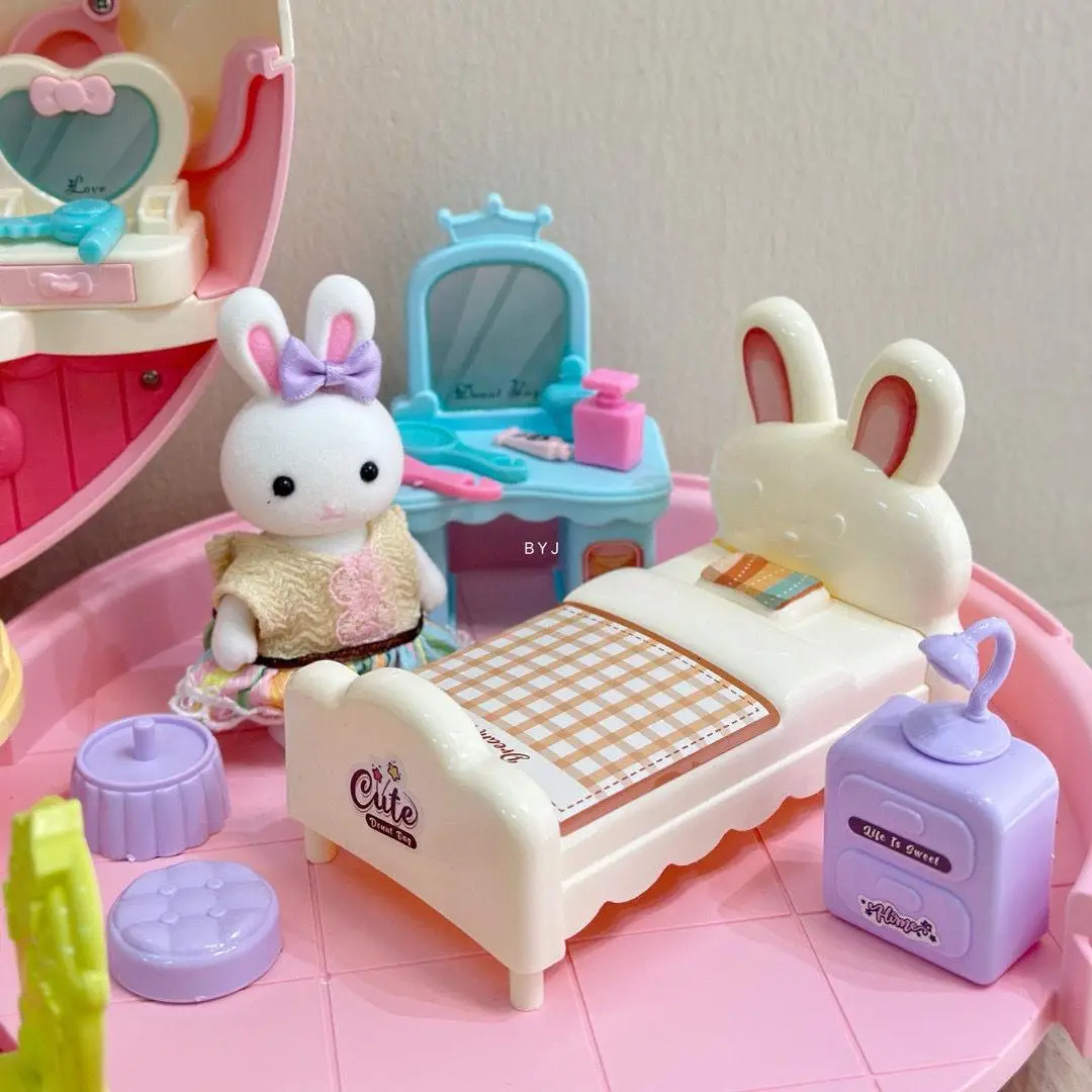 Домик кукольный с зайками в кейсе (2365626296) - фото 3