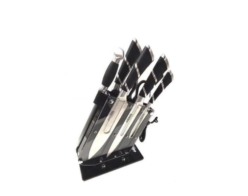 Набір кухонних ножів BN 416 нержавіюча сталь на підставці 9 пр. (30149935ER)