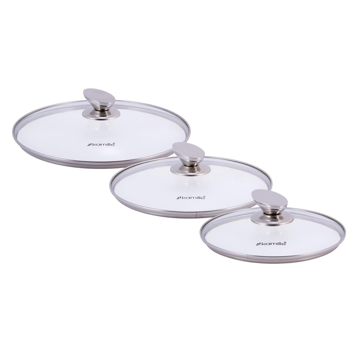 Набор кастрюль Kamille KM-4430 из литого алюминия 7 предметов для индукции и газа 2,3 л/4,5 л/6,5 л - фото 8 Набор кастрюль Kamille KM-4430 из литого алюминия 7 предметов для индукции и газа 2,3 л/4,5 л/6,5 л - фото 8