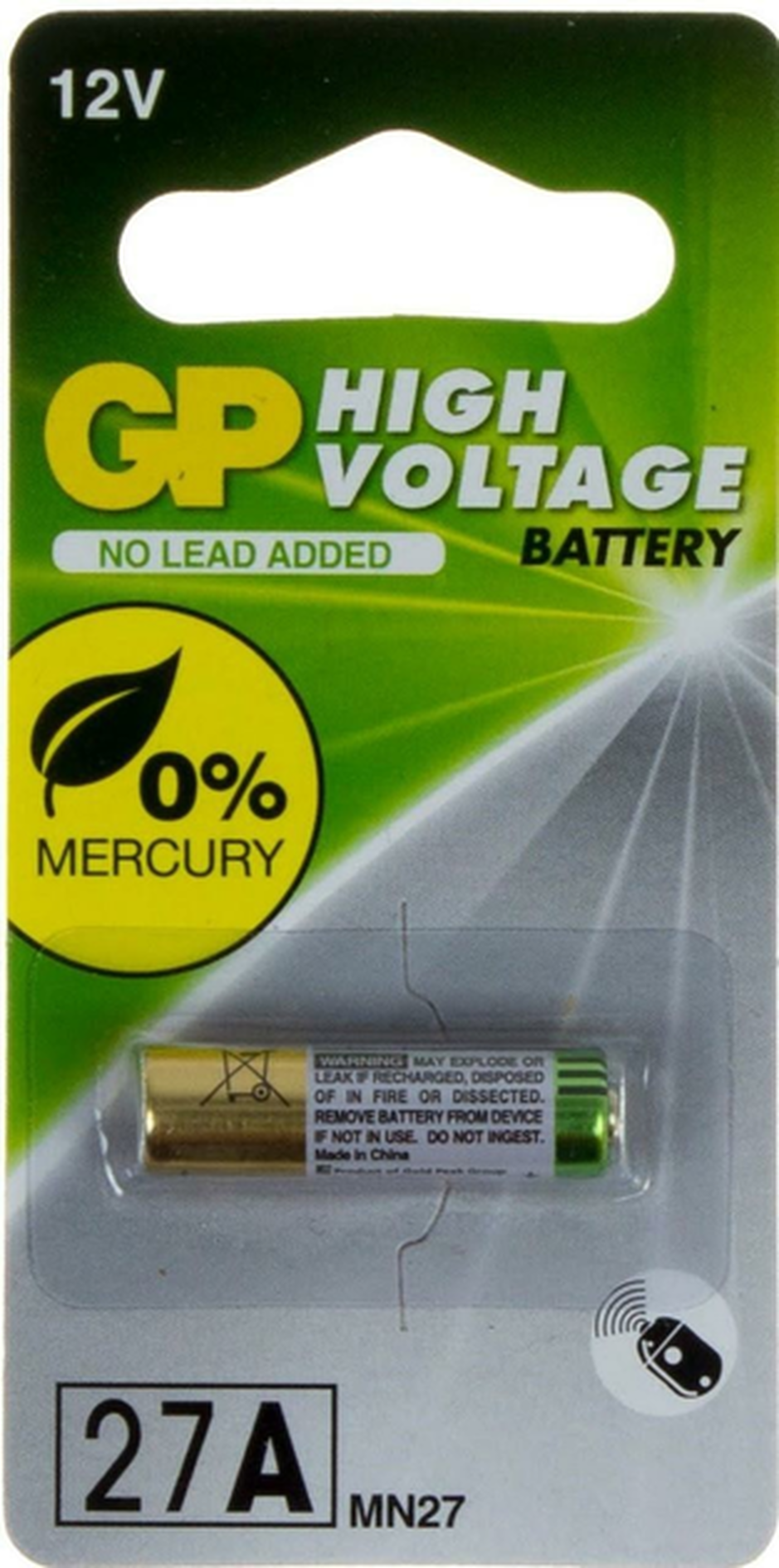 Батарейка GP A27 (27A MN27) 12V 1 шт. (151)