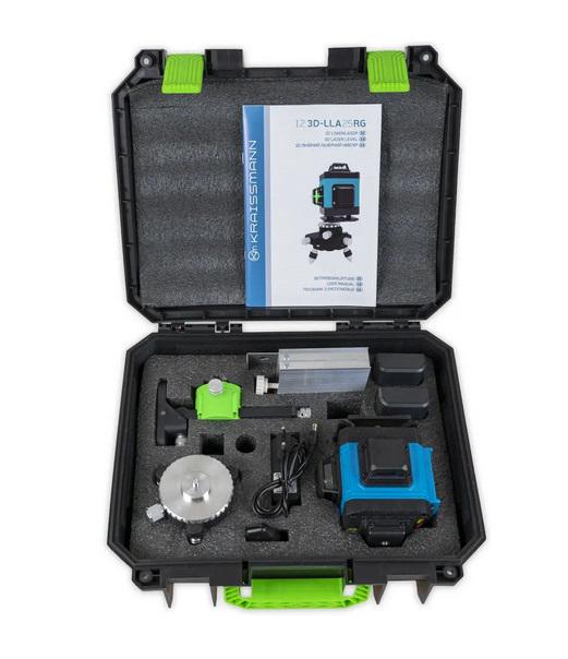Лазерный уровень KRAISSMANN 12 3D-LLA 25 RG (1526283359) - фото 4