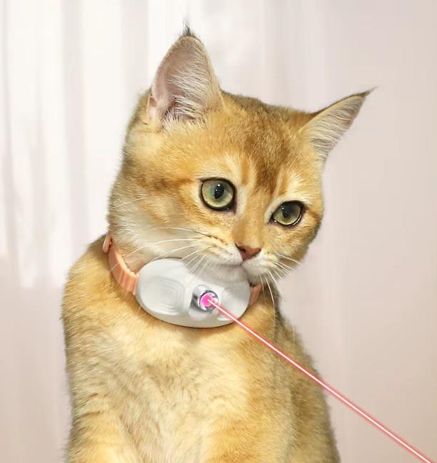 Ошейник для кошек Cat Сollar Т-883 с лазерной указкой Персиковый (25107313) - фото 5 Ошейник для кошек Cat Сollar Т-883 с лазерной указкой Персиковый (25107313) - фото 5