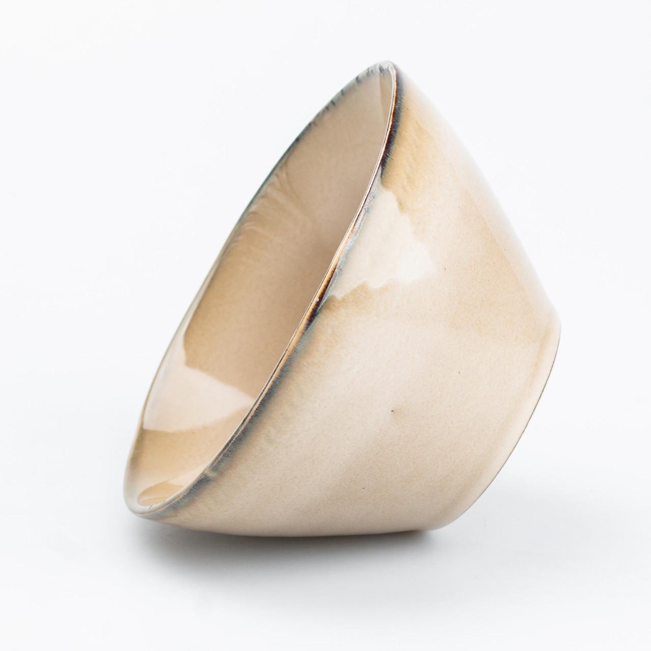 Тарілка глибока кругла керамічна 500 мл Бежевий (4504) - фото 7