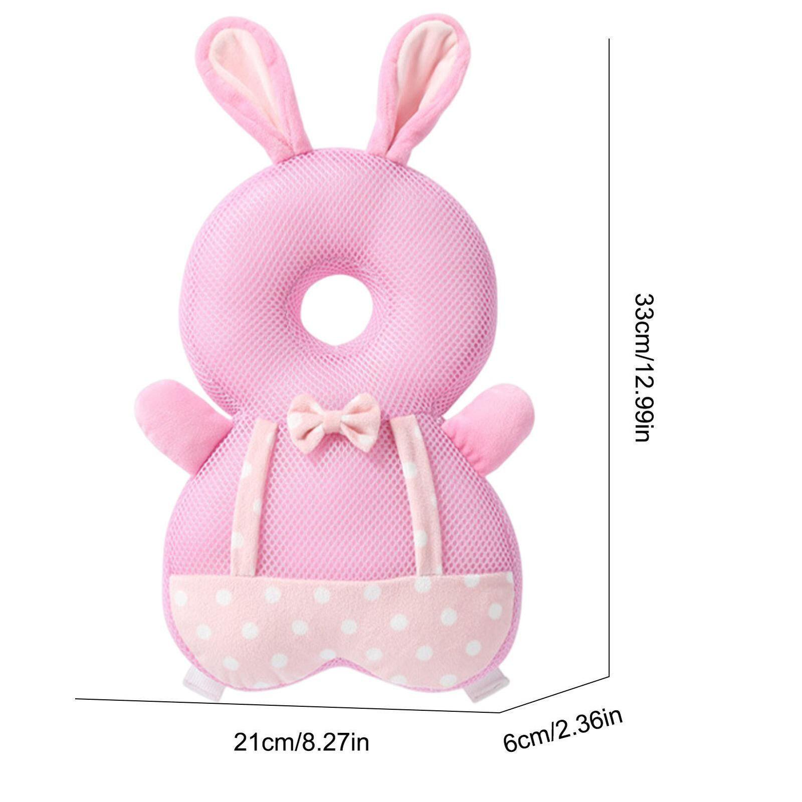 Подушка захисна Зайчик для голови та спини малюка Рожевий (142618) - фото 2