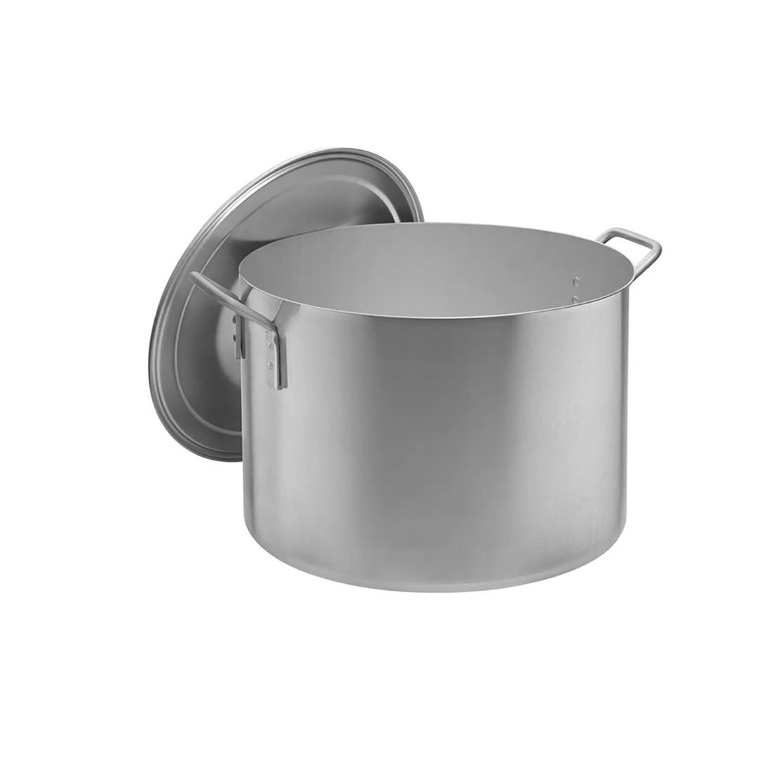 Кастрюля с крышкой Interos алюминиевая 30 л 38 см - фото 2 Кастрюля с крышкой Interos алюминиевая 30 л 38 см - фото 2