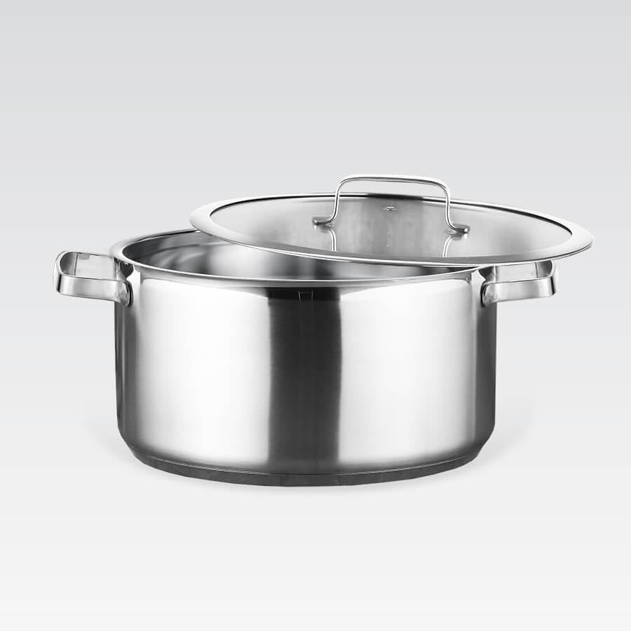 Кастрюля из нержавеющей стали с многослойным дном 2,5л (MR-3514-20) Кастрюля из нержавеющей стали с многослойным дном 2,5л (MR-3514-20)