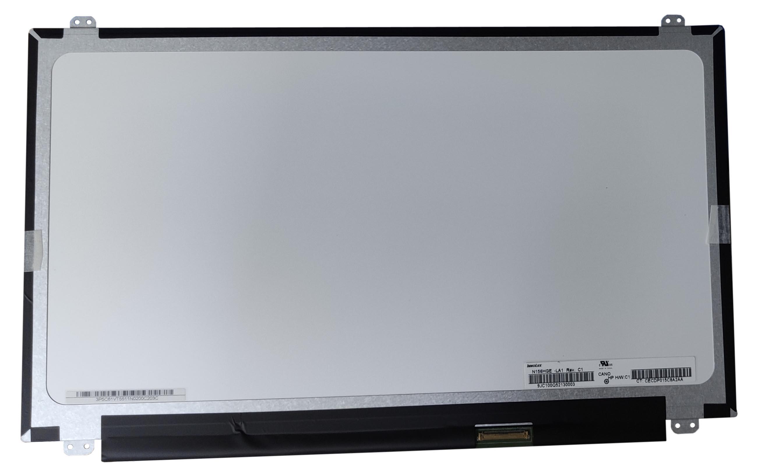 Матрица для ноутбука 15,6" Slim 40 pin справа 1920x1080 LED крепления сверху матовая CMO-Innolux N156HGE-LA1