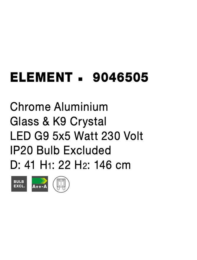 Підвісний cвітильник Nova Luce Element (9046505) - фото 8