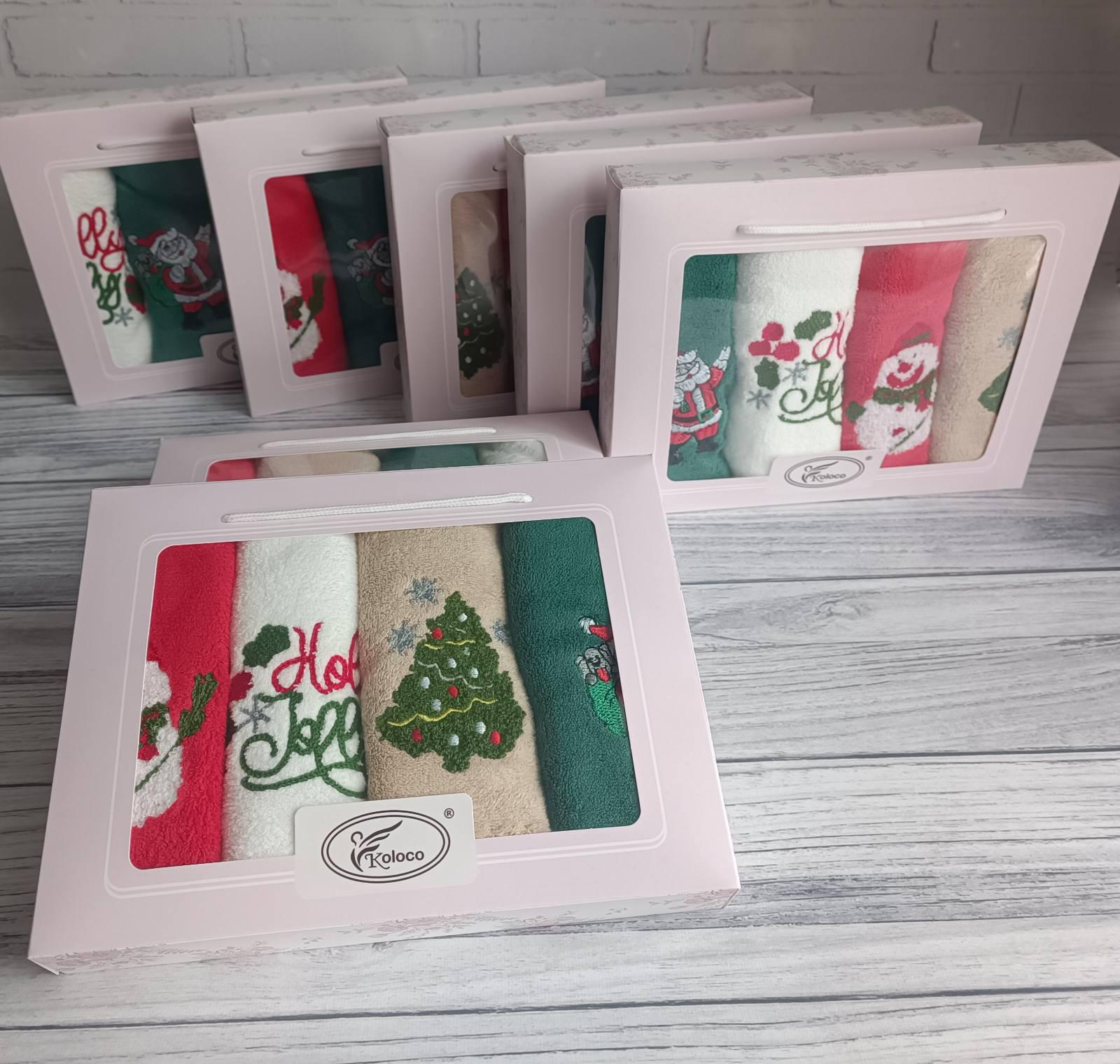 Подарочный набор кухонных полотенец из микрофибры 25х50 см – 4шт. + подарочная коробка - фото 3