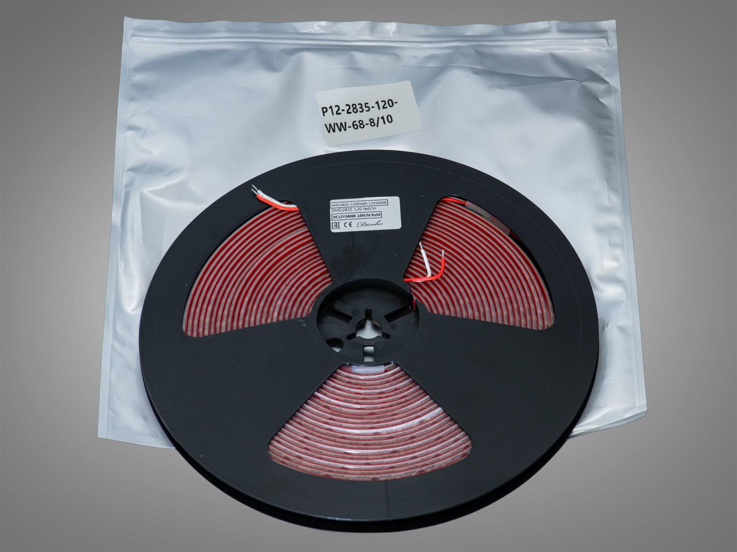 Світлодіодна стрічка 12 В 120 діодів на метр герметична 8 мм Теплий (P12-2835-120-WW-68-8/10) - фото 2 Світлодіодна стрічка 12 В 120 діодів на метр герметична 8 мм Теплий (P12-2835-120-WW-68-8/10) - фото 2