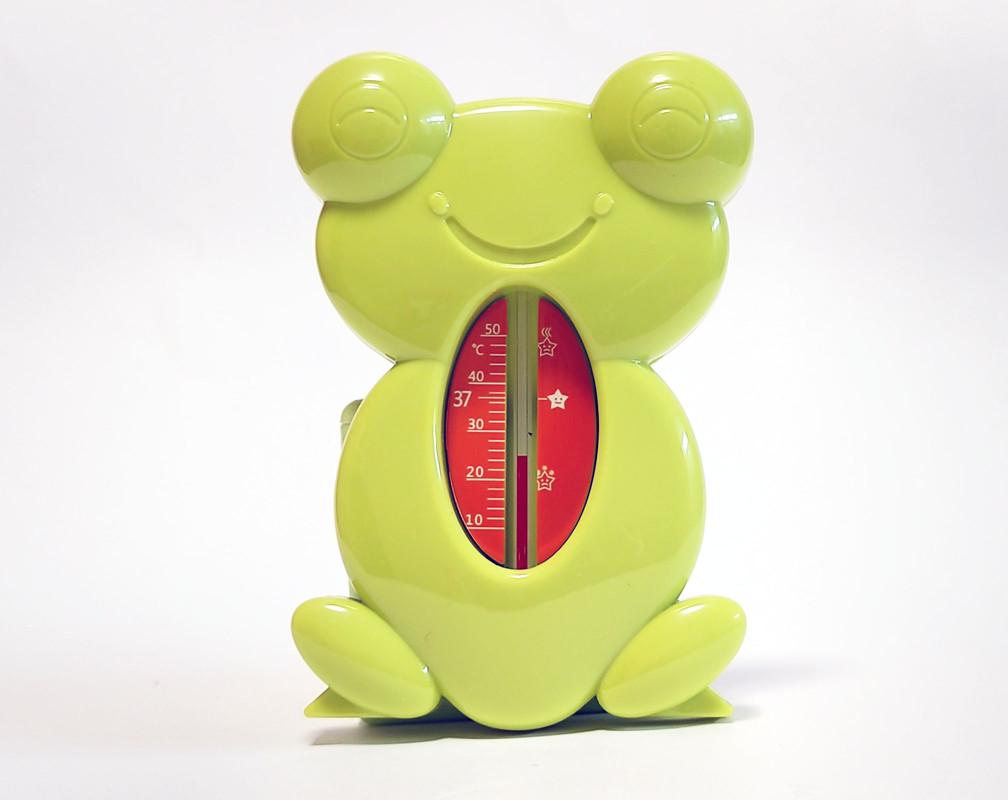 Термометр для води Bimbo в слюді у формі жабки Зелений