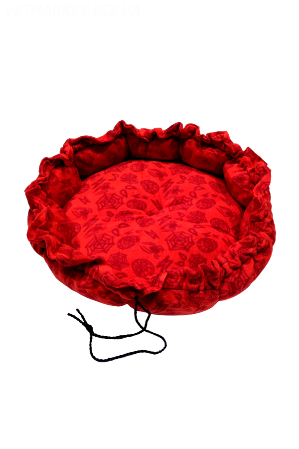 Лежак для животных Нежность круглый 55 см Красный (00000007435)