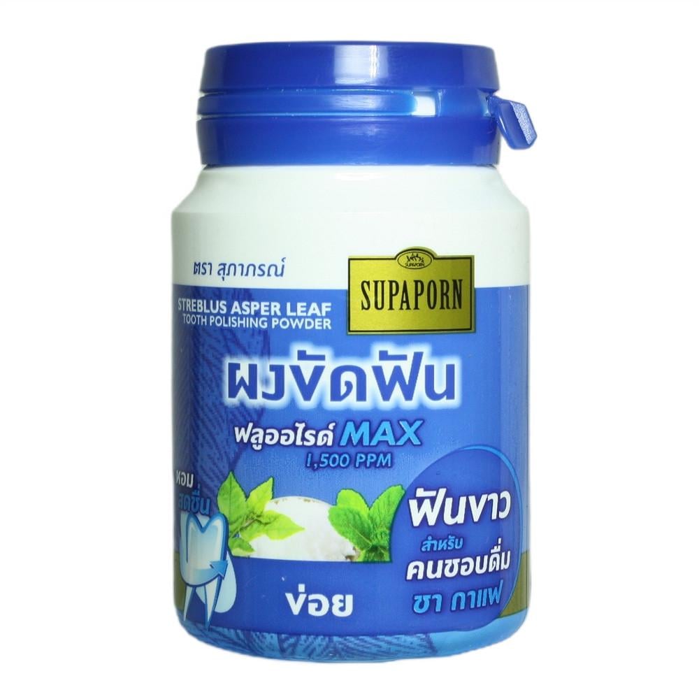 Зубной порошок для удаления пятен от кофе и чая Supaporn 90 г (8850485015776)