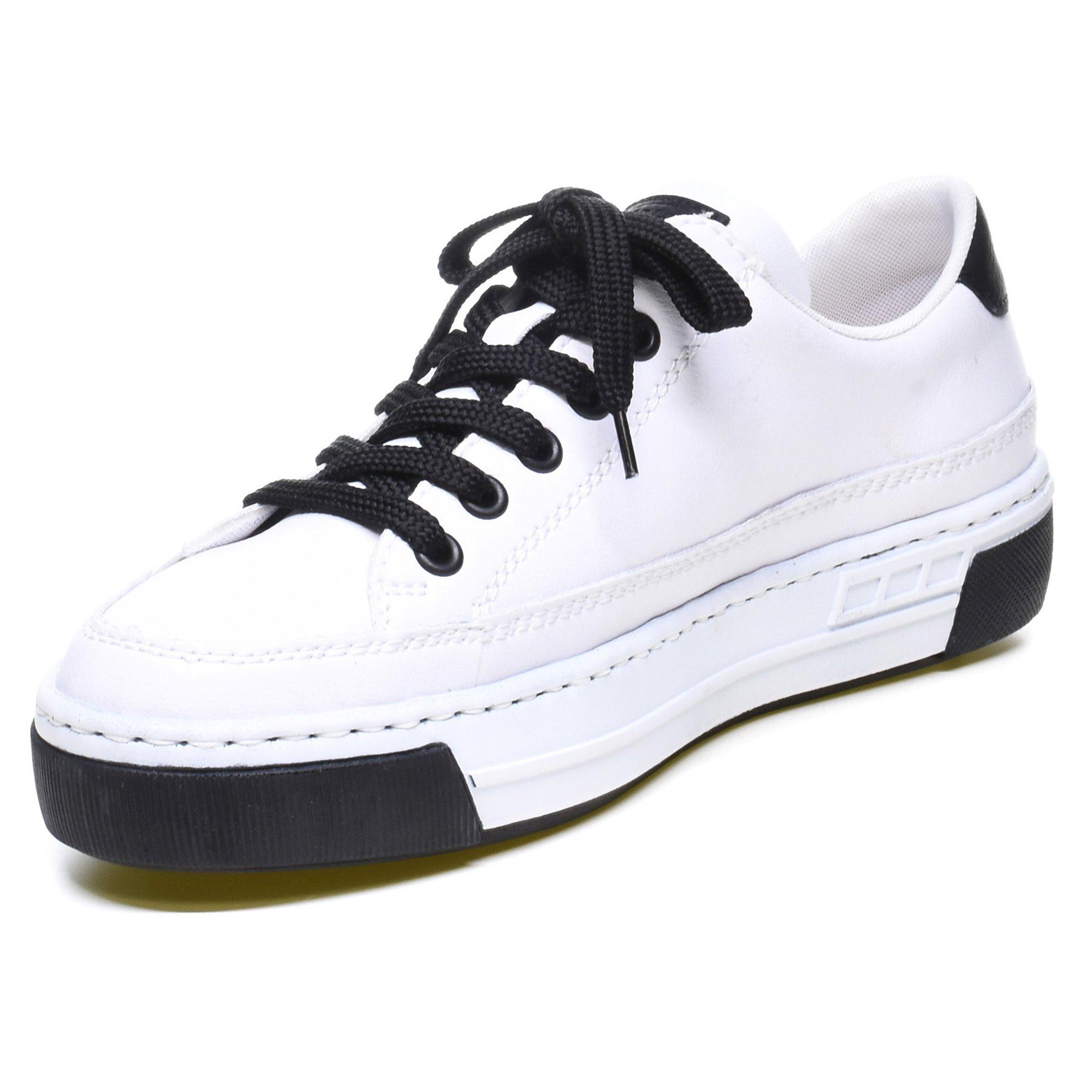 Кеди жіночі Rieker р. 39 Білий/Чорний (035246-39) - фото 3 Кеди жіночі Rieker р. 39 Білий/Чорний (035246-39) - фото 3