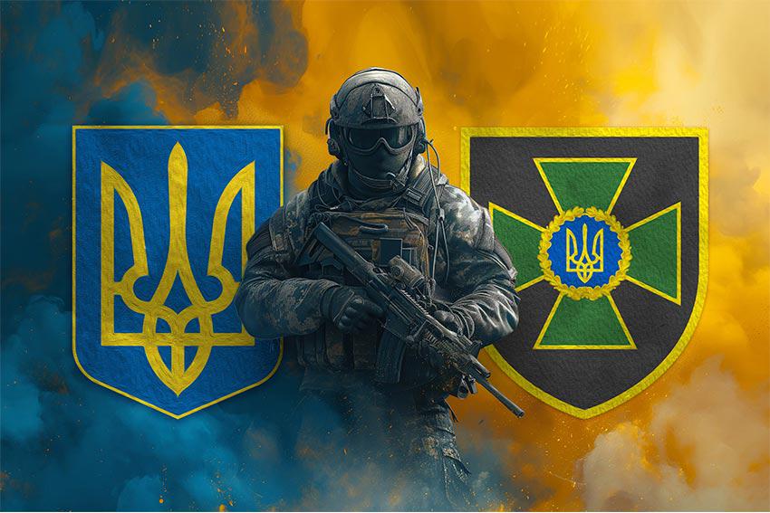 Прапор Воїн з гербом України та ДПСУ (30325021)