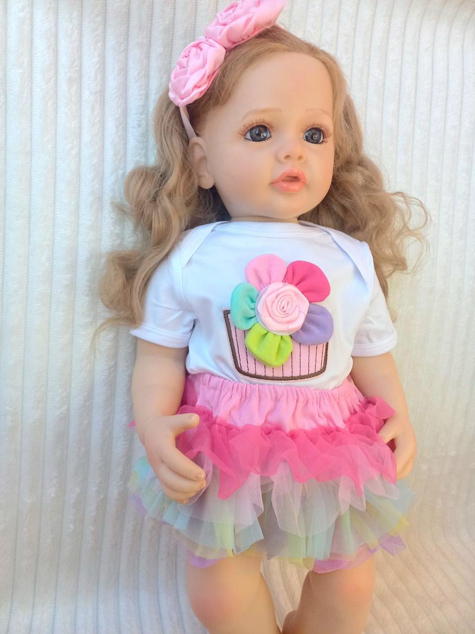 Одяг для ляльки Реборн 55 см з 3 предметів (2039079011) - фото 3 Одяг для ляльки Реборн 55 см з 3 предметів (2039079011) - фото 3