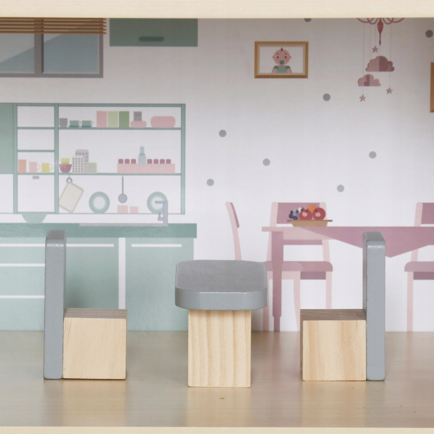 Кукольный домик деревянный CozyHouse с мебелью (2796161317) - фото 10