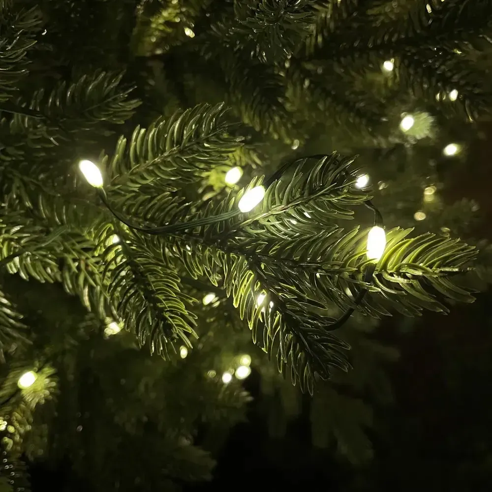 Гірлянда Роса від USB 120 м 1200LED Теплий білий/зелений провід (30853920) - фото 8