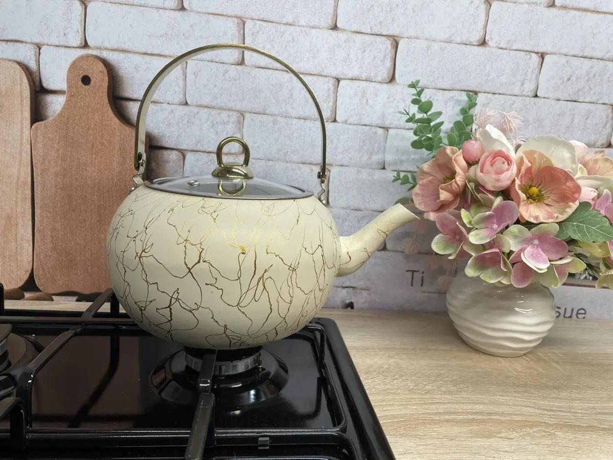 Чайник OMS Collection 8217-XL 3 л Ivory/Gold (85261) - фото 6 Чайник OMS Collection 8217-XL 3 л Ivory/Gold (85261) - фото 6