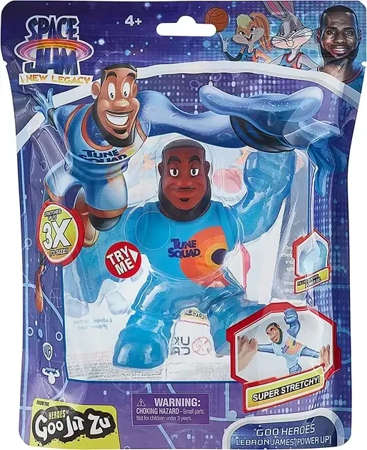 Игрушка антистресс Леброн Джеймс Moose Toys Goo Jit Zu Space Jam LeBron James высота 13 см (SKU-245)