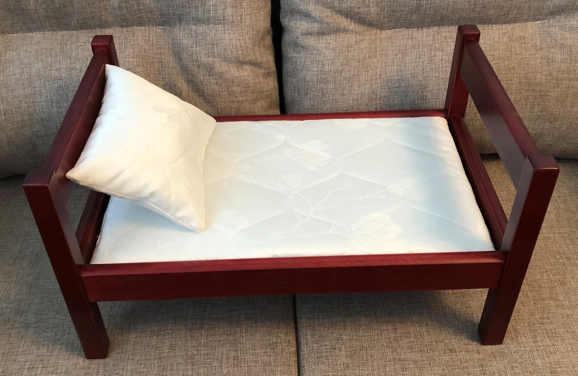 Кроватка для куклы деревянная Скиф ЛДЛ-1 Красное дерево (24053733) - фото 3 Кроватка для куклы деревянная Скиф ЛДЛ-1 Красное дерево (24053733) - фото 3