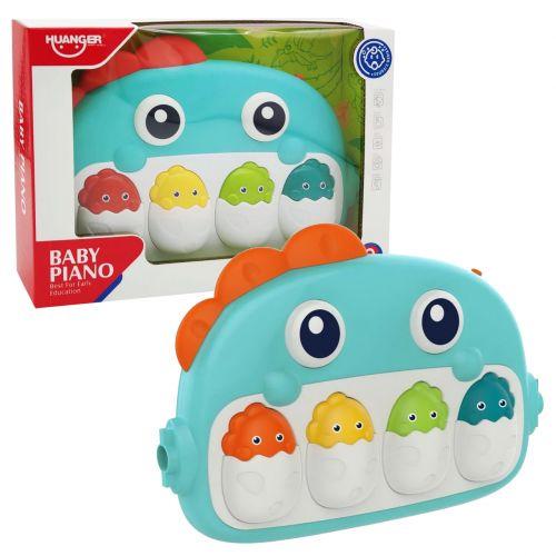 Игровой центр пианино Динозаврик музыка свет HUANGER (233452)