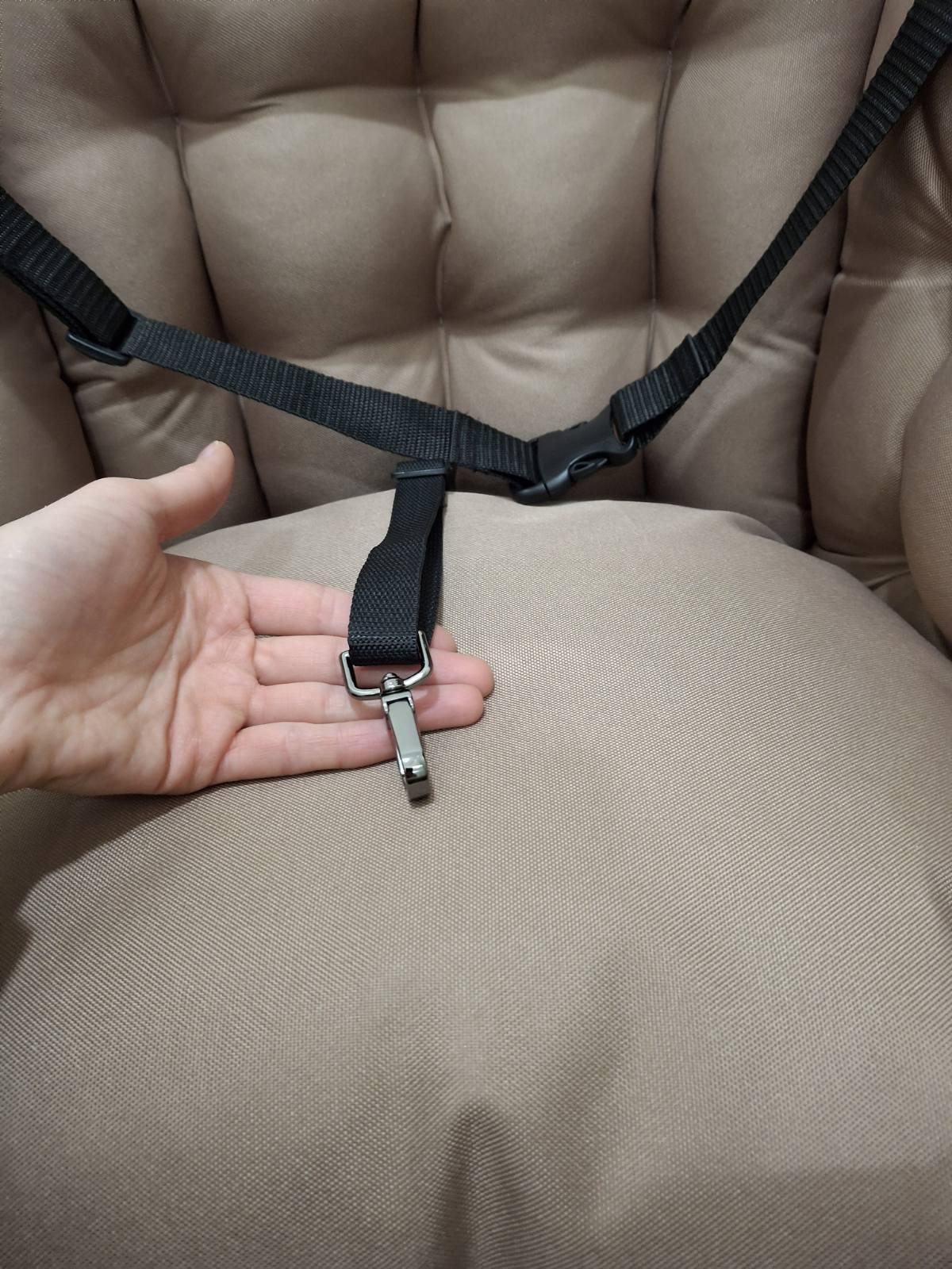 Крісло автомобільне для собак Huge and Tiny зі знімними ременями Waterproof Oxford 50x45 см Карамельний - фото 9 Крісло автомобільне для собак Huge and Tiny зі знімними ременями Waterproof Oxford 50x45 см Карамельний - фото 9