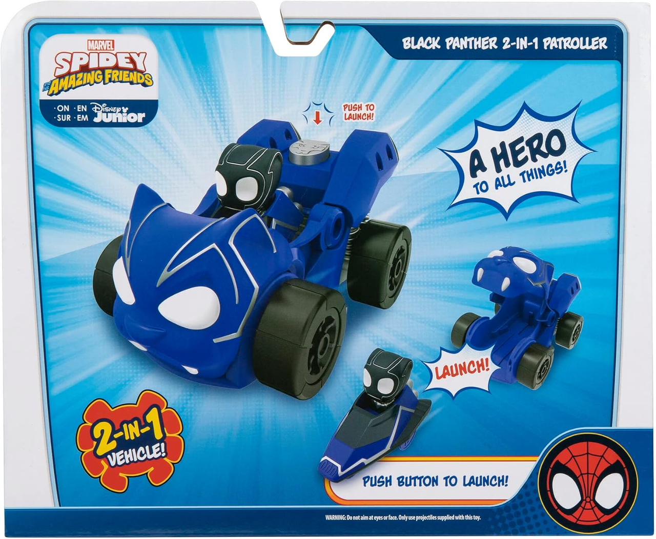 Машина-трансформер Jazwares Spidey и его удивительные друзья с фигуркой Черная пантера Марвел (2816342540) - фото 5 Машина-трансформер Jazwares Spidey и его удивительные друзья с фигуркой Черная пантера Марвел (2816342540) - фото 5