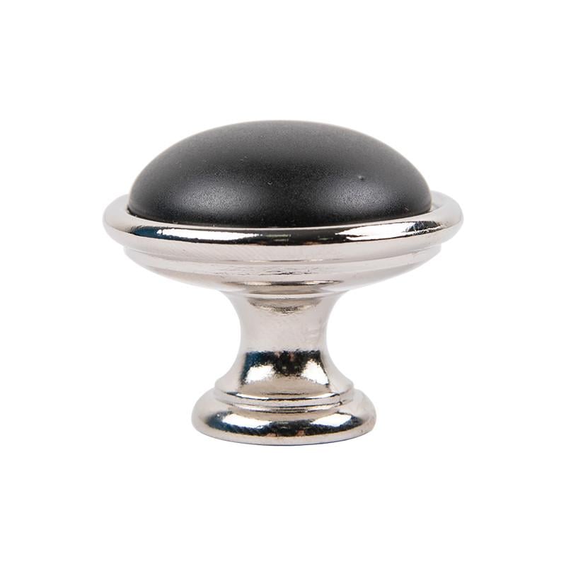 Мебельная ручка Bosetti Marella CL 24316.35 Никель полированный/Черный матовый (69018)