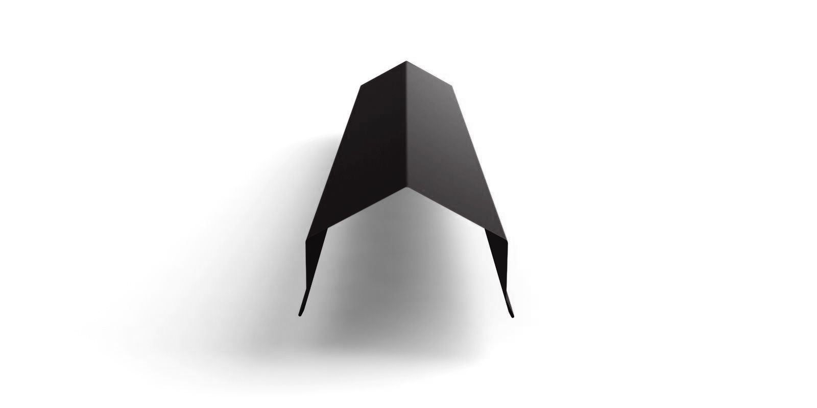 Парапетная накрывка треугольная SIMBUD матовая 120х2000 мм RAL9005 (114714)