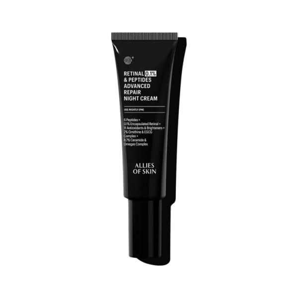 Крем ночной антивозрастной с ретиналем 0.1% Allies of Skin Retinal & Peptides Advanced Repair Night Cream 48 мл