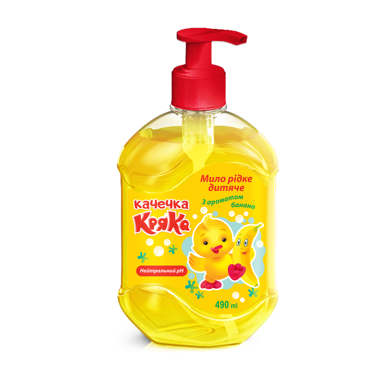 Мыло жидкое детскоеЛеда Уточка Кряка с ароматом банана 490 мл Мыло жидкое детскоеЛеда Уточка Кряка с ароматом банана 490 мл