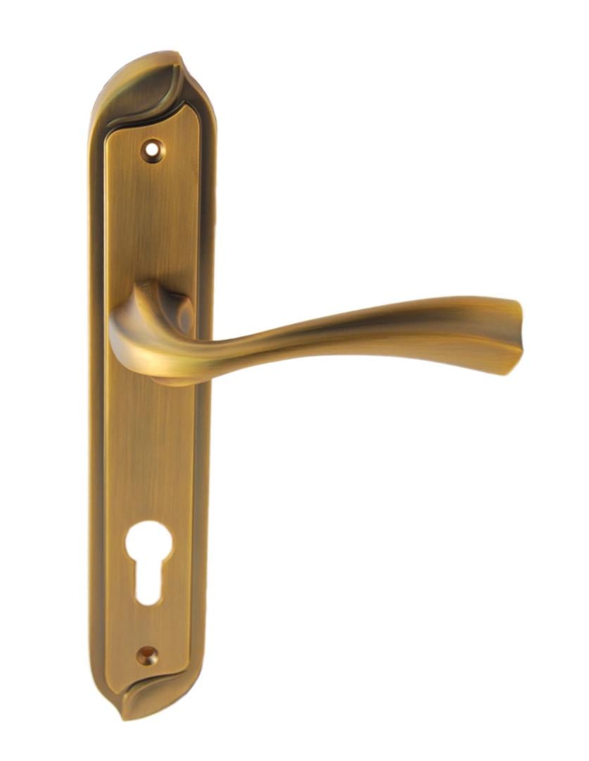 Дверная ручка под цилиндр Siba CAPRI на планке 85 мм Кофейный матовый (Z23 3 85 85)