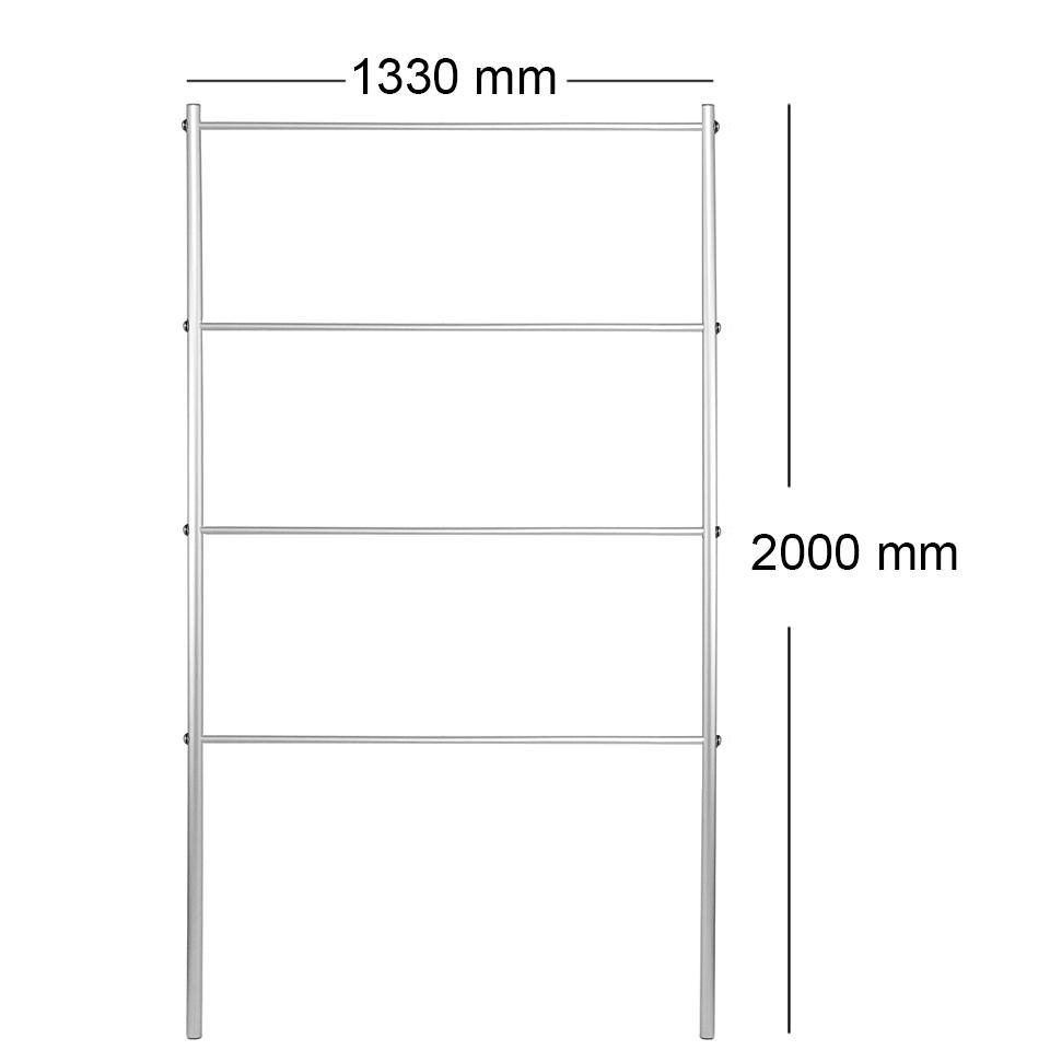 Опора для рослин шпалера садова 2000х1330 мм d 20 мм/d 12 мм (ШС-D20/D12-2000*1330) - фото 2 Опора для рослин шпалера садова 2000х1330 мм d 20 мм/d 12 мм (ШС-D20/D12-2000*1330) - фото 2