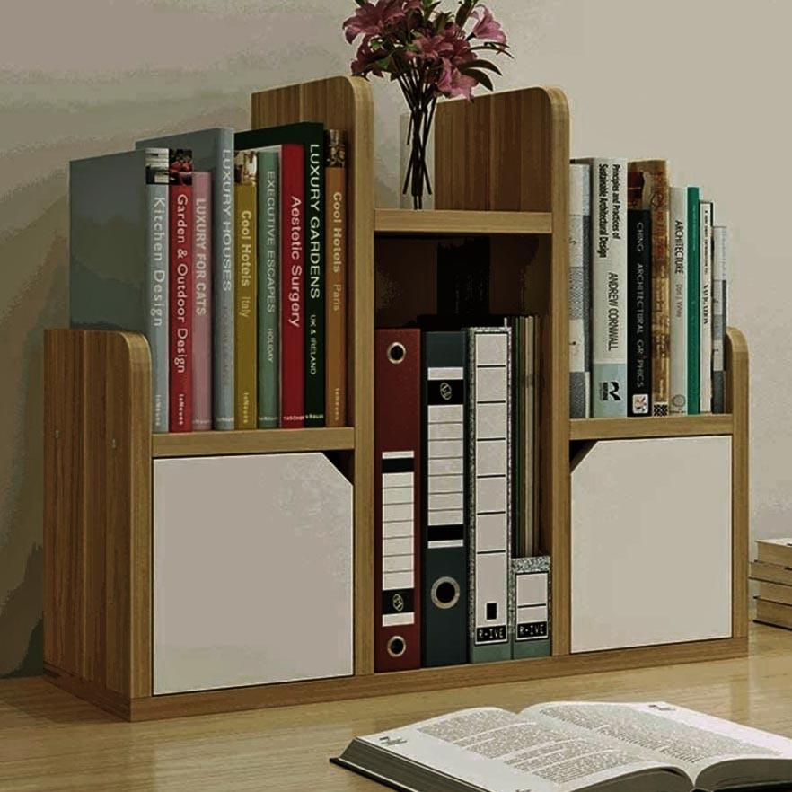 Полка-надстройка настольная из дерева Беладона сиена-зефир (АКД-01850520)