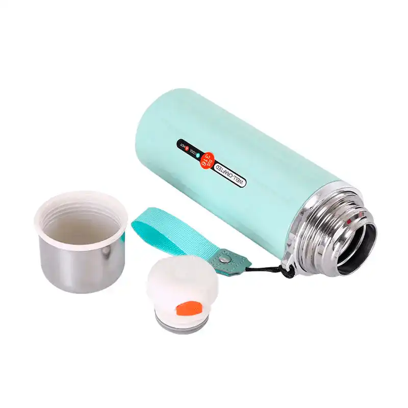 Термос вакуумний ізоляційний для спорту 800 мл Зелений (29433532) - фото 2 Термос вакуумний ізоляційний для спорту 800 мл Зелений (29433532) - фото 2