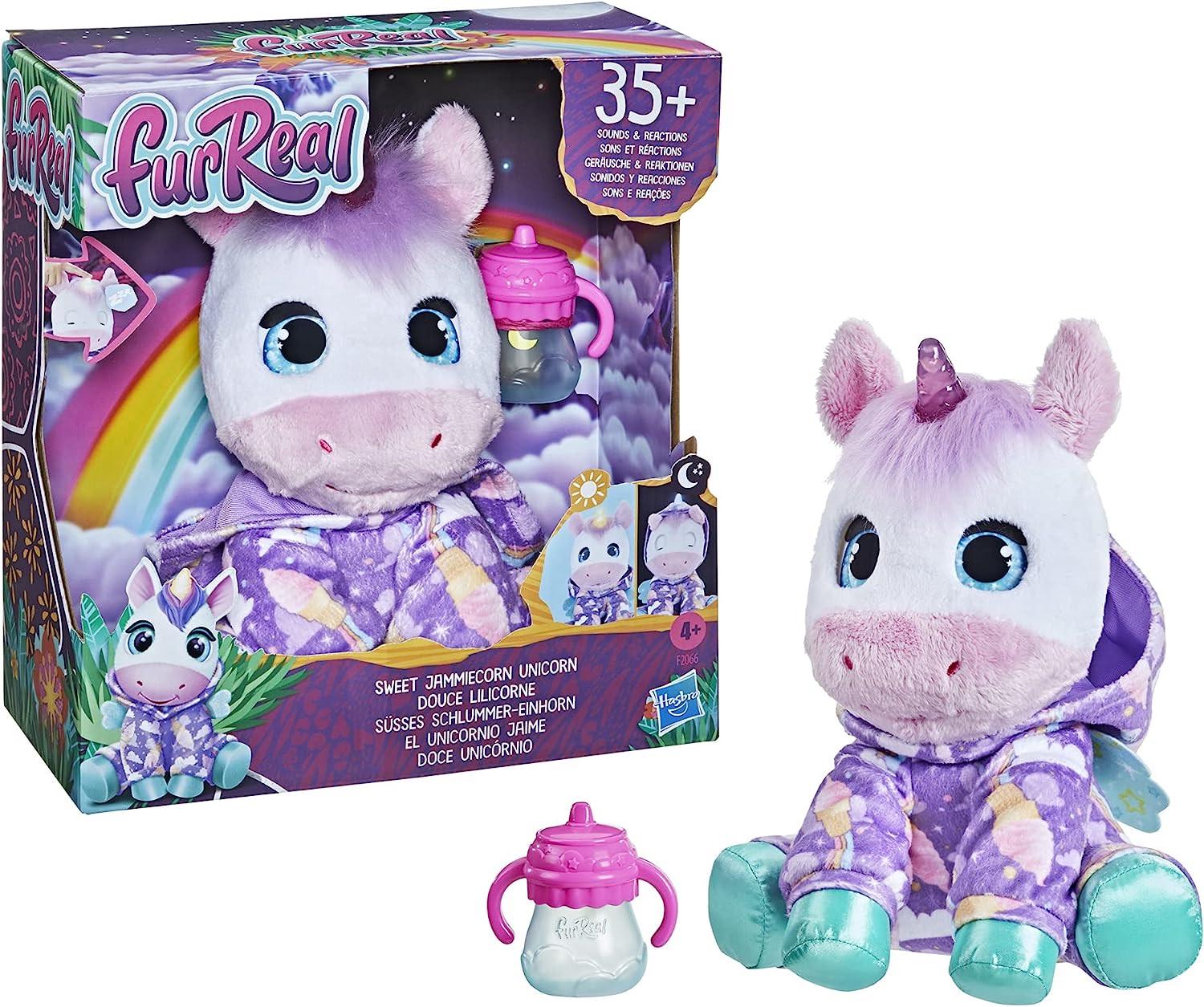 Игрушка интерактивная Малыш Единорог FurReal Sweet Jammiecorn Unicorn Interactive Plush Toy (FR15) - фото 2