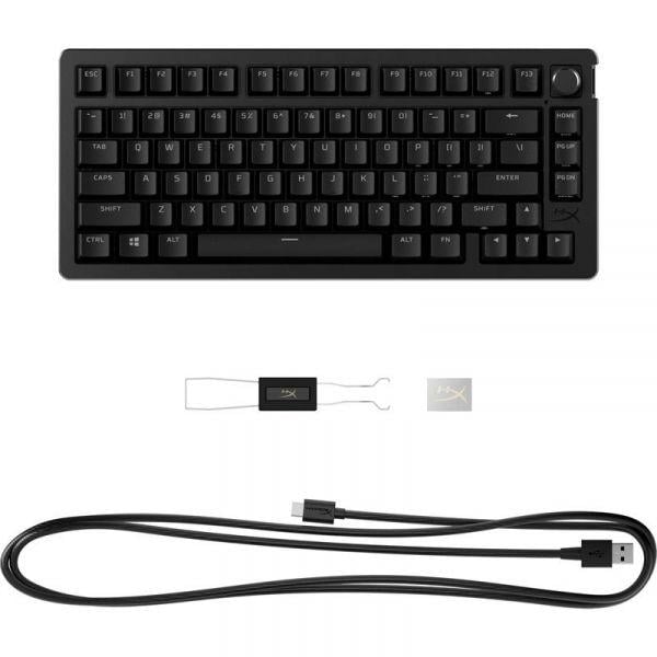 Клавиатура HyperX Alloy Rise USB EN/UA RGB Black (7G7A4AA)