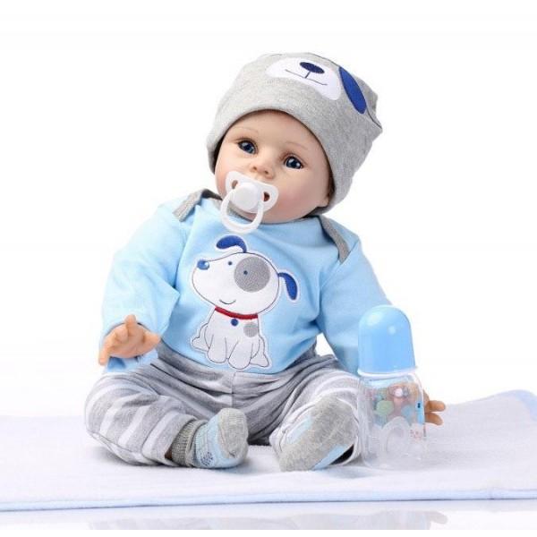 Кукла коллекционная Реборн мальчик Гарри 55 см