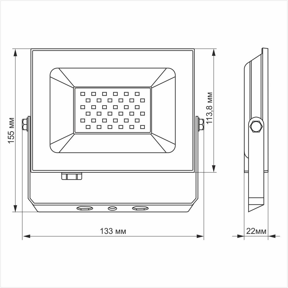 Прожектор TITANUM TL-F306W LED 30W 6000K 220V - фото 3