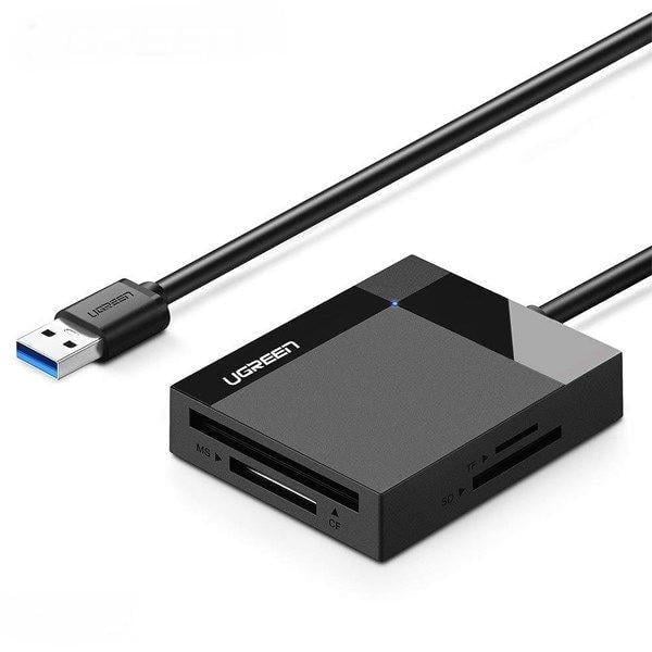 Кардидер UGREEN CR125 USB 3.0 All-in-One Card Reader 50 см Черный (30333)