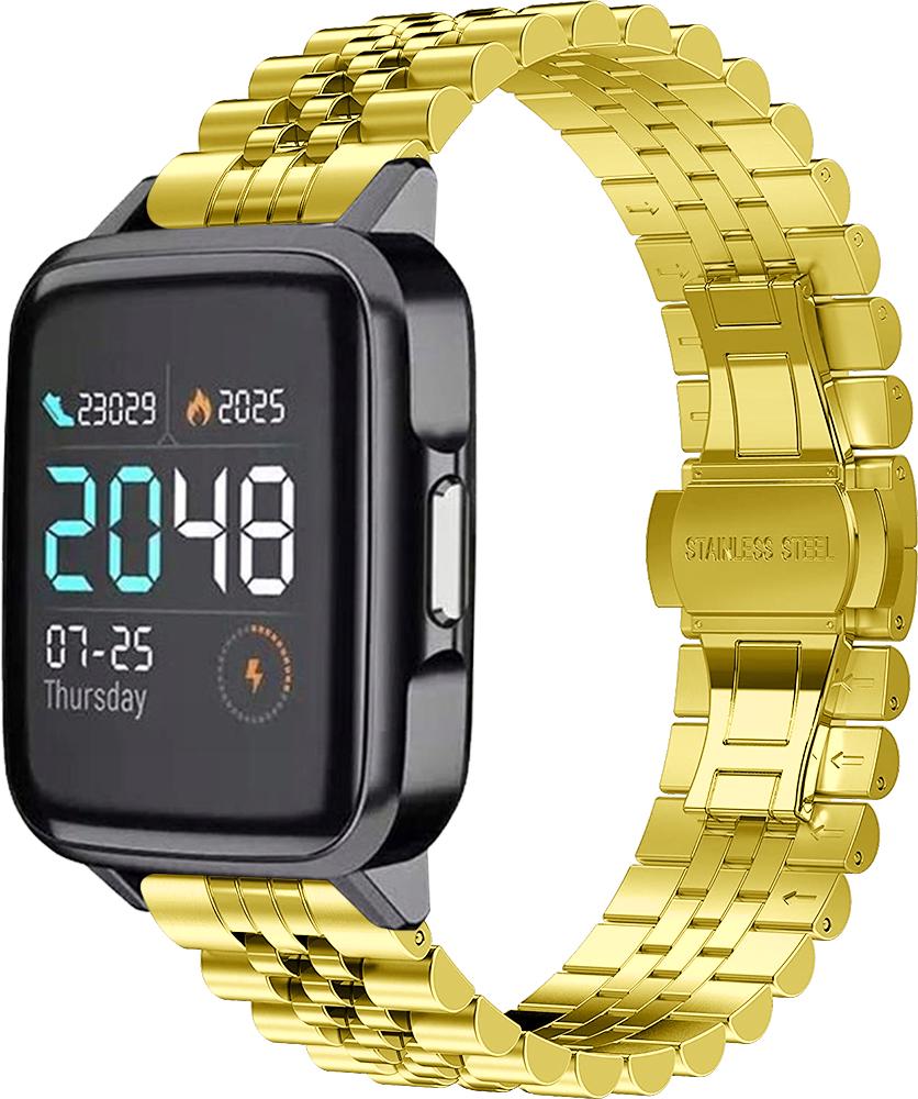 Браслет металлический Stech для Haylou Smart Watch 2 (LS02) Gold (26979-2A)