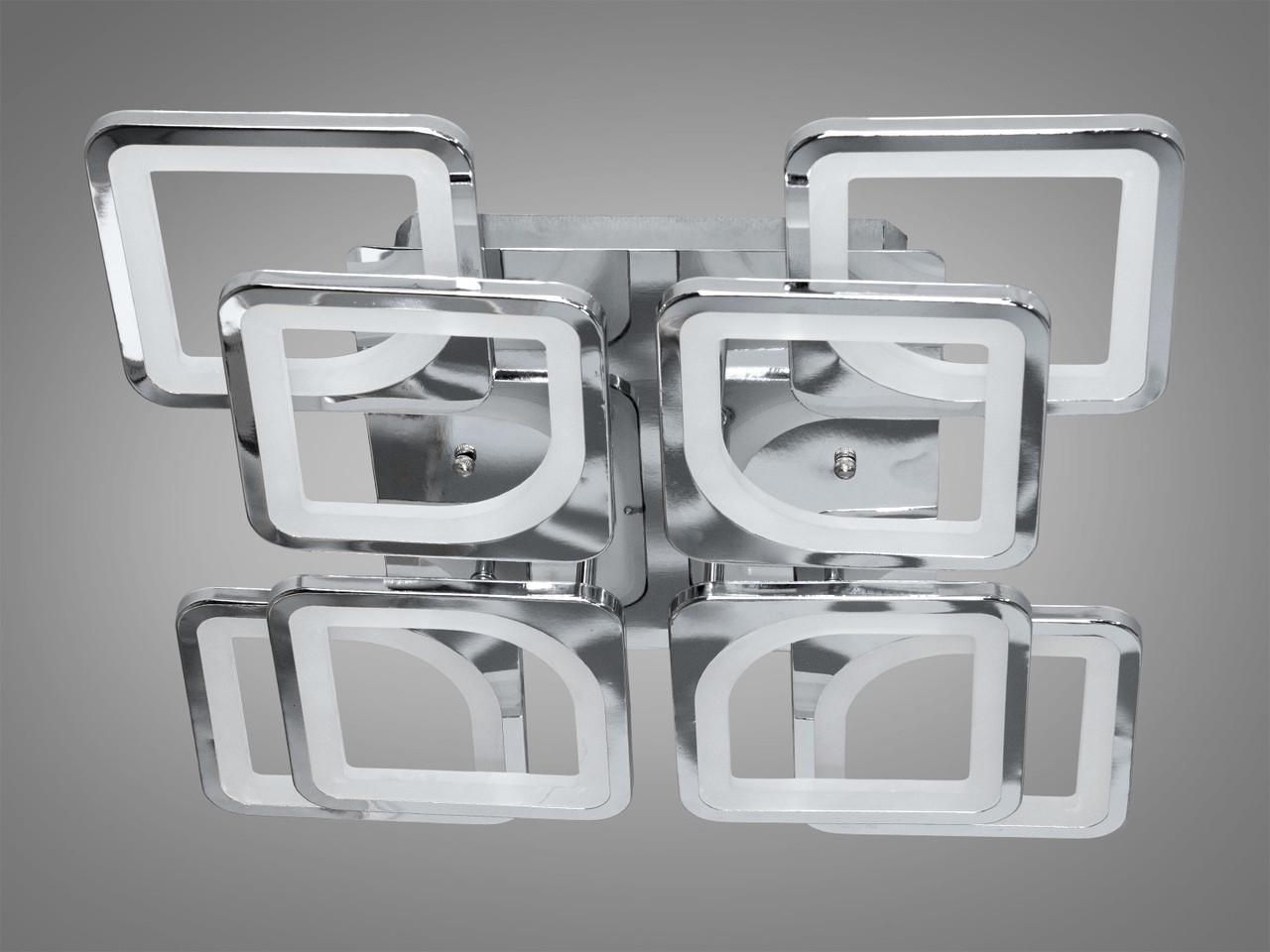 Люстра LED у вітальню з димером HS8060-4+4HRDIM-LS 115W на 16 м2 Хром (2500792743) - фото 3 Люстра LED у вітальню з димером HS8060-4+4HRDIM-LS 115W на 16 м2 Хром (2500792743) - фото 3