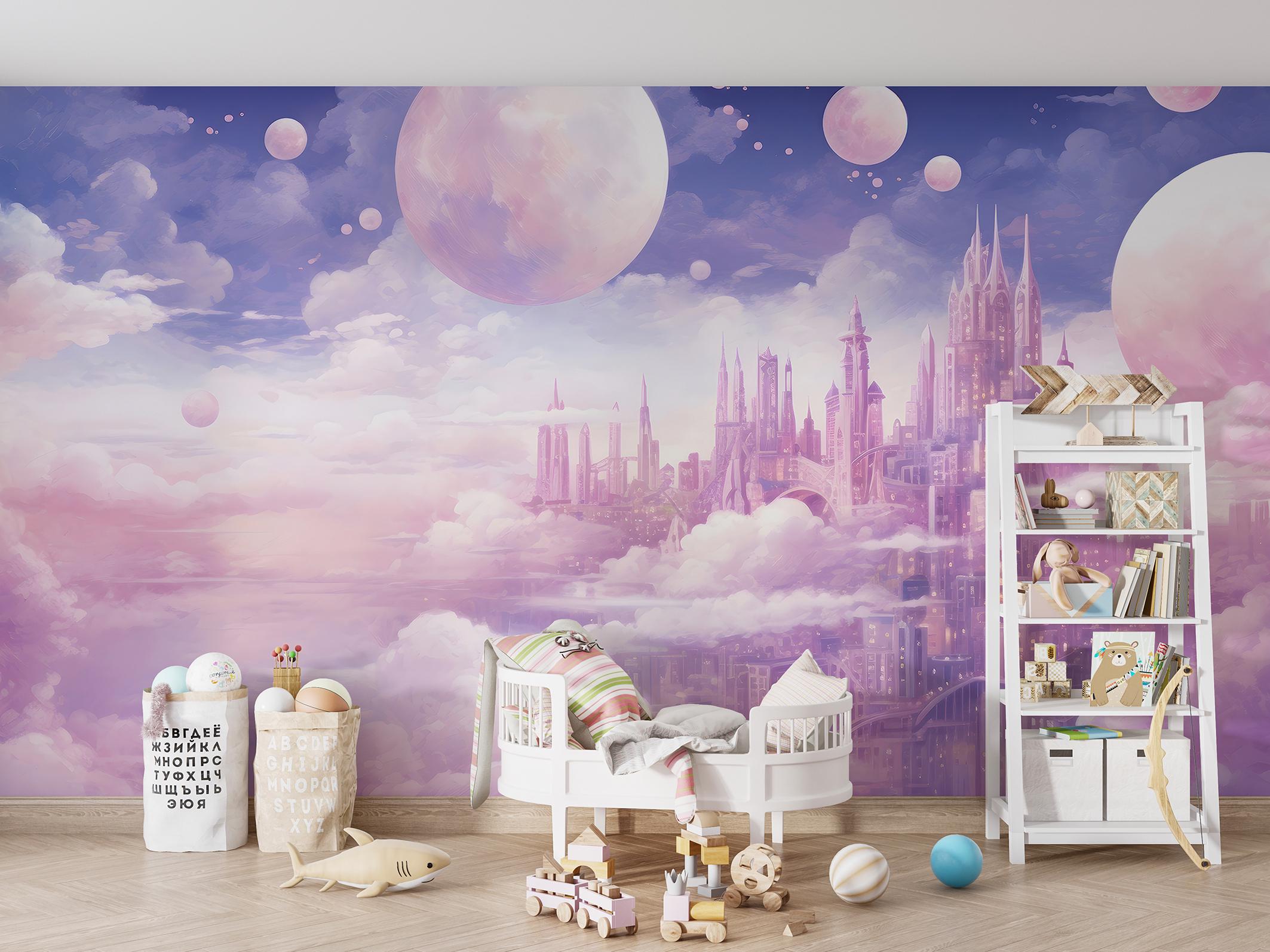 Фотошпалери флізеліновіі Upstream Хмарне Королівство Мрій 180х120 см (S5KID-067/2) - фото 2 Фотошпалери флізеліновіі Upstream Хмарне Королівство Мрій 180х120 см (S5KID-067/2) - фото 2