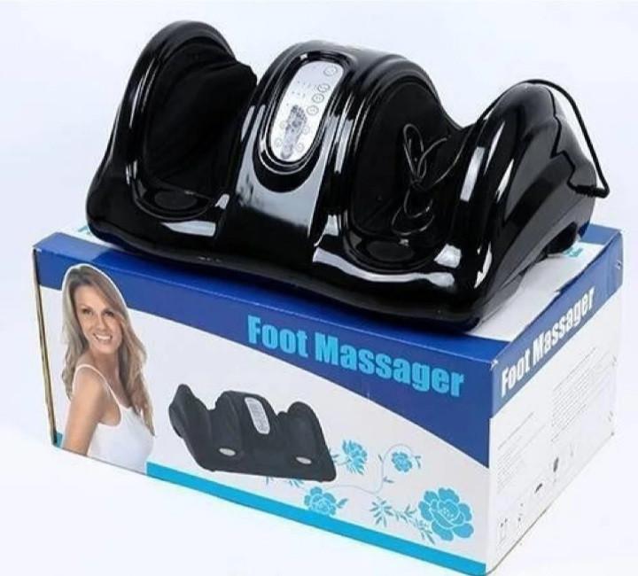 Електромасажер для ніг та стоп універсальний Foot Massager з пультом Чорний (0f3e0e5d) - фото 11