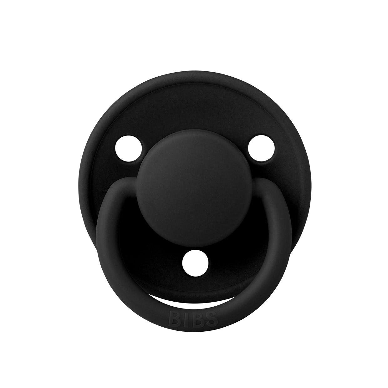 Пустушка Bibs DE LUX 0/6 міс. Black