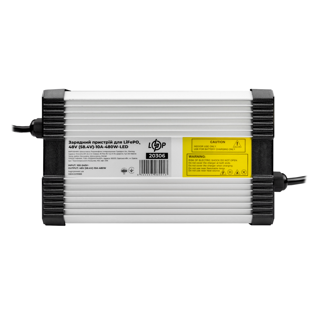 Зарядное устройство для аккумуляторов LiFePO4 48V 58,4V-10A-480W-LED