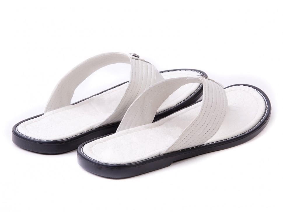 Шлепанцы мужские Subbero 7142299 натуральная кожа р. 45 Белый (19068) - фото 3 Шлепанцы мужские Subbero 7142299 натуральная кожа р. 45 Белый (19068) - фото 3